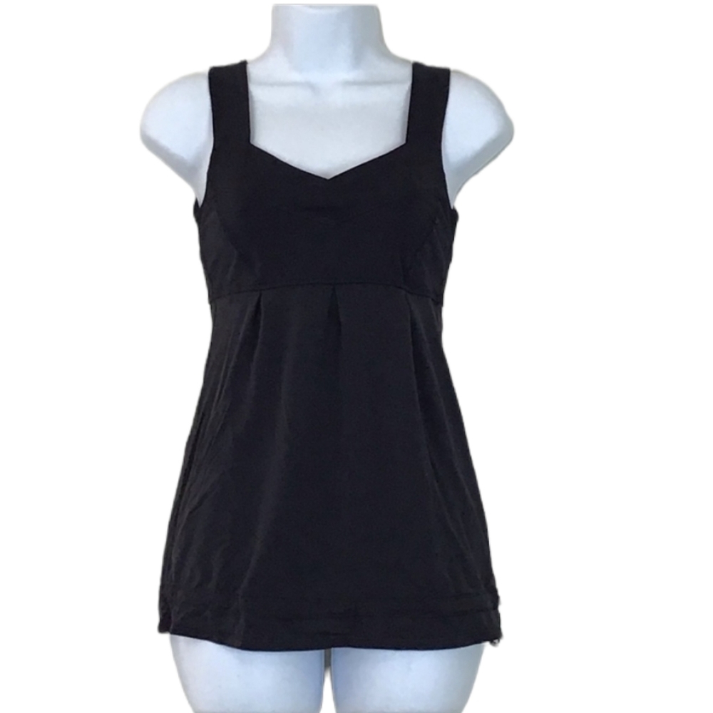Lululemon Solid Black Babydoll Yoga Tank Top
